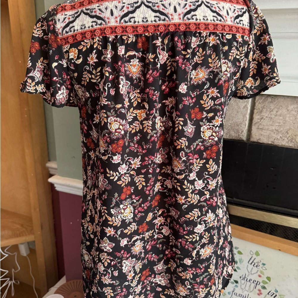 Super cute bohemian Knox Rose size small tunic top - Picture 4 of 5